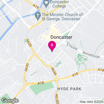 Google Map of Doncaster Cast