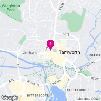 Google Map of Tamworth Assembly Room