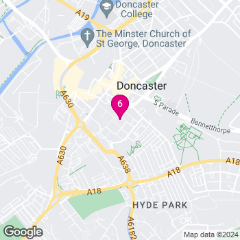 Google Map of Doncaster Cast